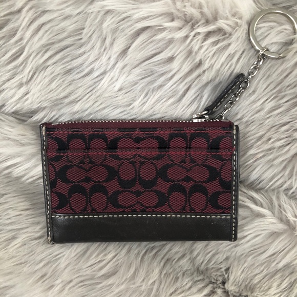 Coach Red Key/Card Case - Picture 3 of 4